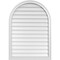 Ekena Millwork Round Top Surface Mount PVC Gable Vent w/ 2"W x 1-1/2"P Brickmould Frame, 30"W x 42"H GVPRT30X4202SN - alternate 1